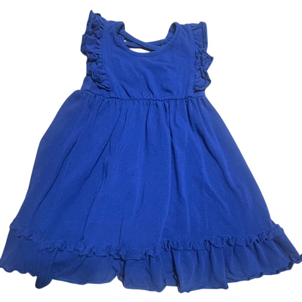 Mud Kingdon blue size 3T dress with cross back